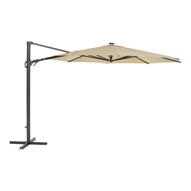 Sombrilla CILENTO Ø350 cm, Gris Claro...