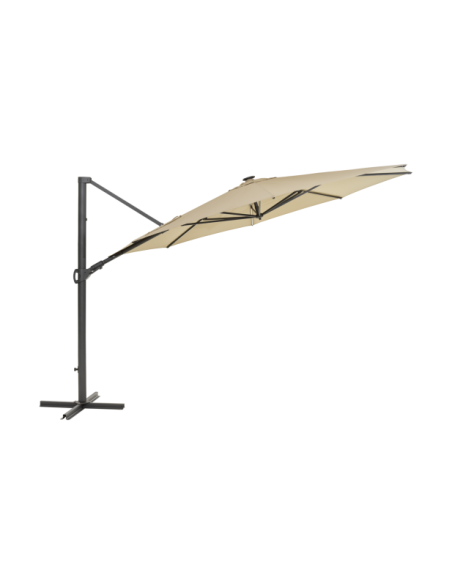 Sombrilla CILENTO Ø350 cm, Gris Claro / Caqui - Brafab