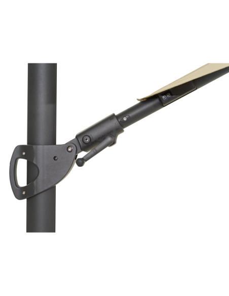 Sombrilla CILENTO Ø350 cm, Gris Claro / Caqui - Brafab