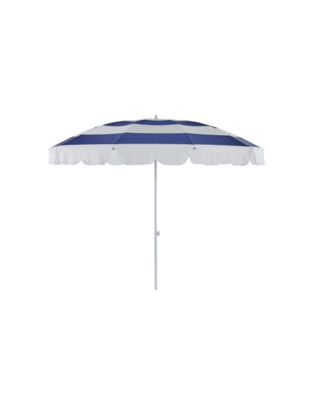 Sombrilla de Playa FOLLINA Ø240 cm, Azul / Blanco - Brafab
