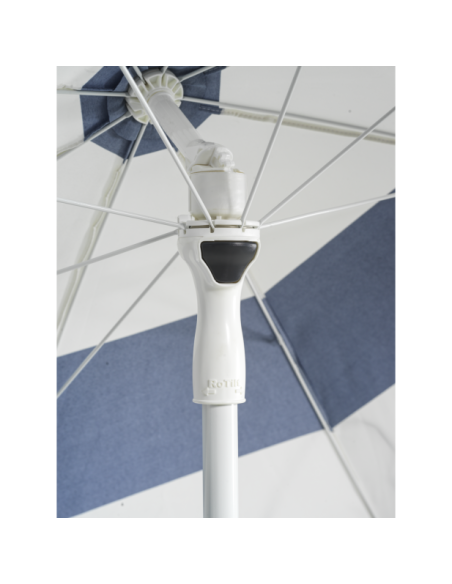 Sombrilla de Playa FOLLINA Ø240 cm, Azul / Blanco - Brafab