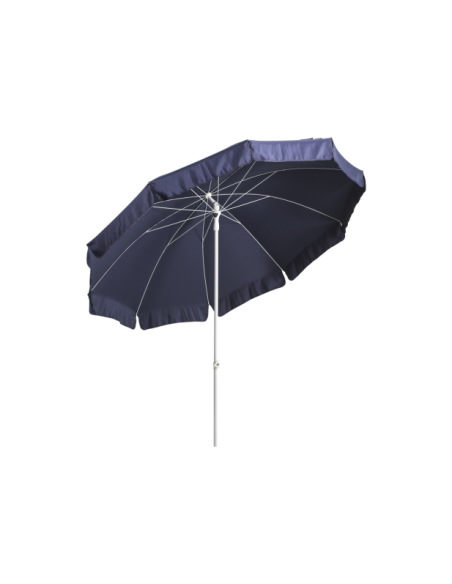 Sombrilla de Playa FOLLINA Ø240 cm, Azul Marino / Blanco - Brafab