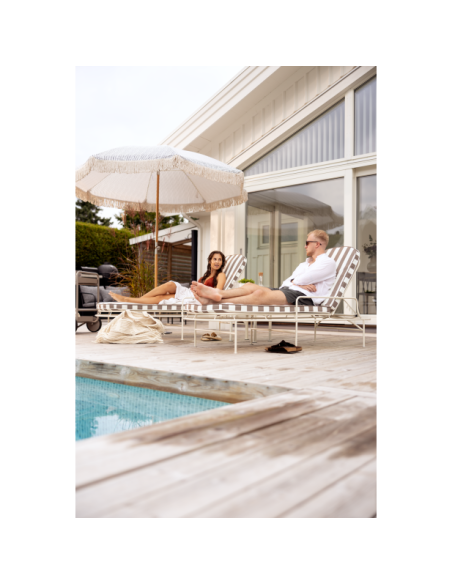 Sombrilla GATSBY 250 cm, A Rayas / Gris - Brafab