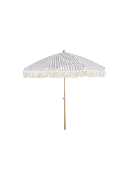 Sombrilla GATSBY 180 cm, A Rayas / Natural / Gris - Brafab