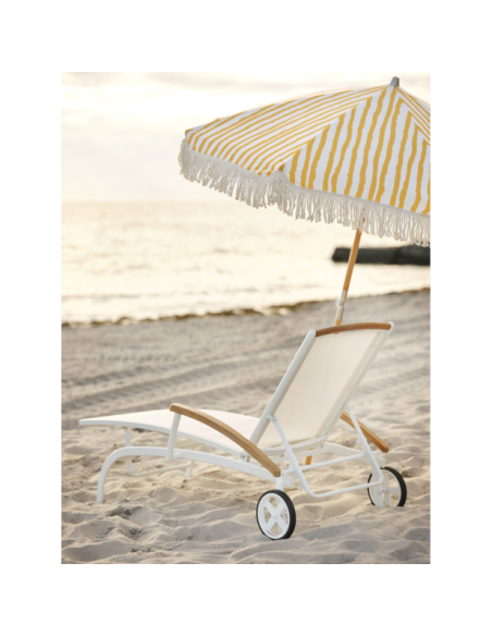 Sombrilla GATSBY 180 cm, A Rayas / Natural / Amarillo - Brafab