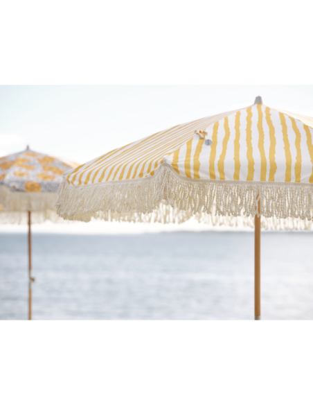 Sombrilla GATSBY 180 cm, A Rayas / Natural / Amarillo - Brafab