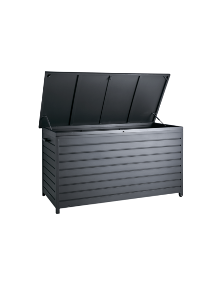 Arcón Exterior GÄSTER Grande 177x99 cm, Aluminio Gris Antracita - Brafab