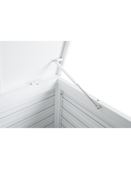 Arcón Exterior GÄSTER Mediano 135x81 cm, Aluminio Blanco - Brafab