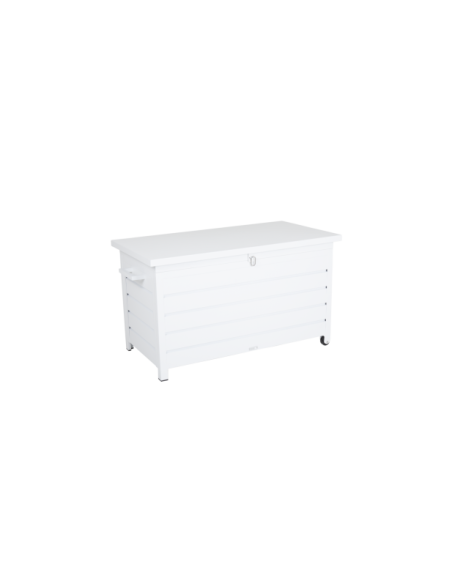 Arcón Exterior GÄSTER Pequeño 107x62 cm, Aluminio Blanco - Brafab