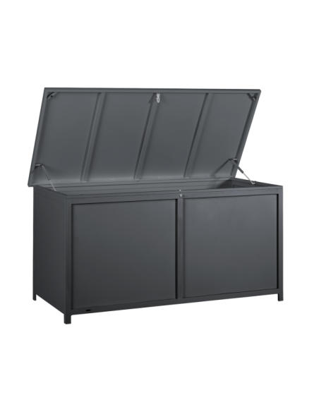 Arcón Exterior HIDE Grande 177x89 cm, Aluminio Gris Antracita - Brafab