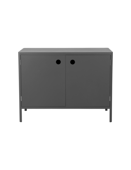 Cocina Exterior KELIA - Aparador con Puertas 121x91 cm, Aluminio Gris Antracita - Brafab