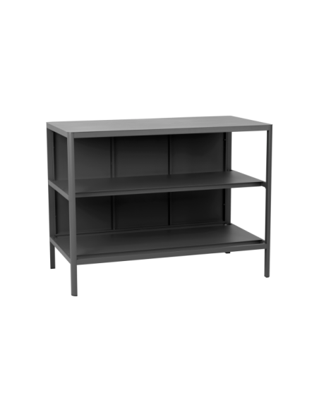 Cocina Exterior KELIA - Estantería 121x91 cm, Aluminio Gris Antracita - Brafab