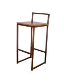 Taburete ALAMEDA Óxido 72cm, estilo industrial