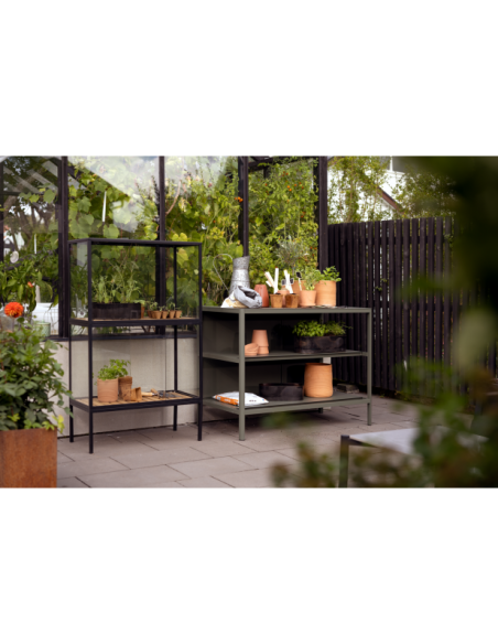 Cocina Exterior KELIA - Aparador 121x91 cm, Aluminio Verde - Brafab