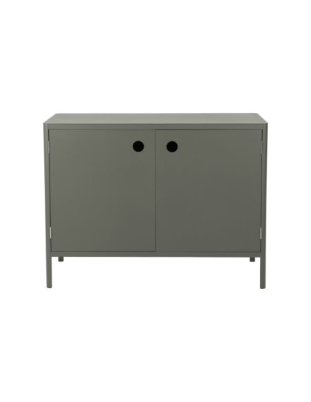 Cocina Exterior KELIA - Aparador con Puertas 121x91 cm, Aluminio Verde - Brafab