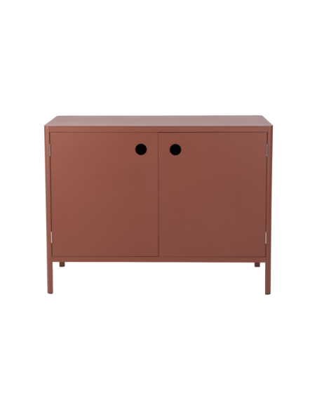 Cocina Exterior KELIA - Aparador con Puertas 121x91 cm, Aluminio Rojo - Brafab