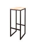 Taburete TOWN Negro 75 cm, estilo vintage