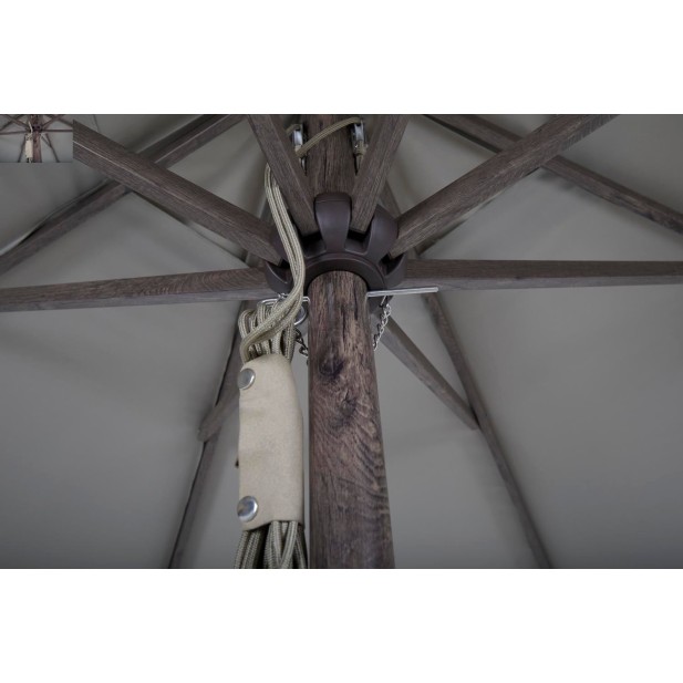 Sombrilla PALIANO Ø350 cm, Marrón /...