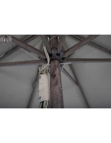 Sombrilla PALIANO Ø350 cm, Marrón / Beige - Brafab