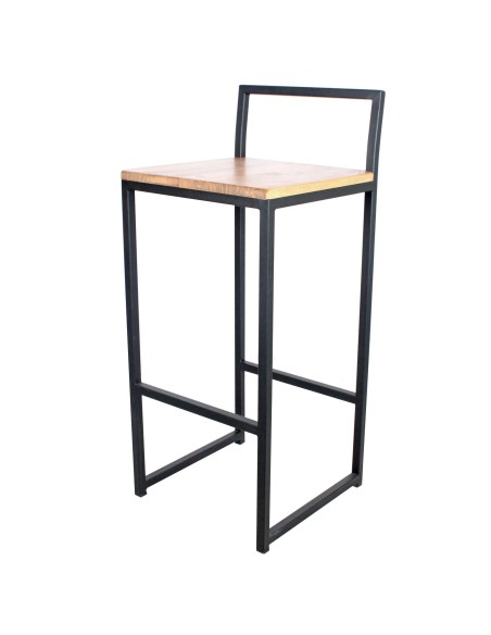 Taburete ALAMEDA Negro 72 cm, para barra de bar
