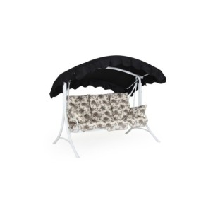 Columpio de Jardín PRAG 210x176 cm, Acero Blanco - Brafab 2