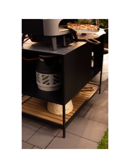 Cocina Exterior PREP Aparador 110x90 cm, Aluminio Negro - Brafab