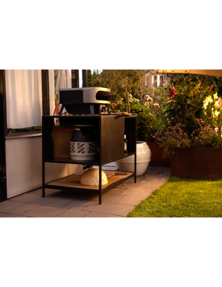 Cocina Exterior PREP Aparador 110x90 cm, Aluminio Negro - Brafab