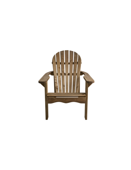 Silla Exterior SKULE, Madera de Pino / Marrón - Brafab