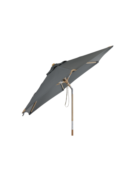 Sombrilla TRIESTE Ø250 cm - Madera FSC / Natural / Gris - Brafab