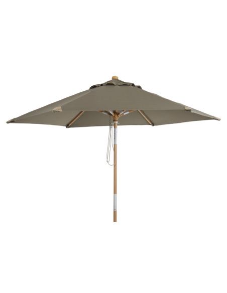 Sombrilla TRIESTE Ø250 cm - Madera FSC / Natural / Topo - Brafab
