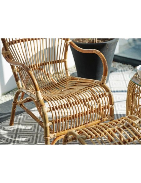 Sillón Exterior VALLDA, Ratán Natural - Brafab