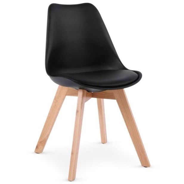 Silla Super Derek estilo eames negra