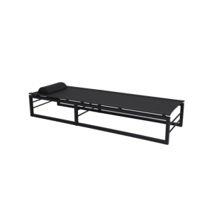 Tumbona Plegable VEVI, Aluminio / Textilene / Negro - Brafab 2