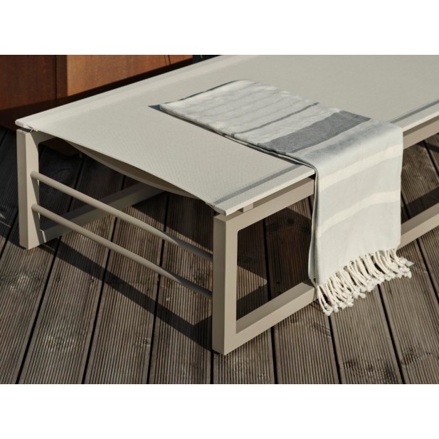 Tumbona VEVI, Aluminio / Textilene /...