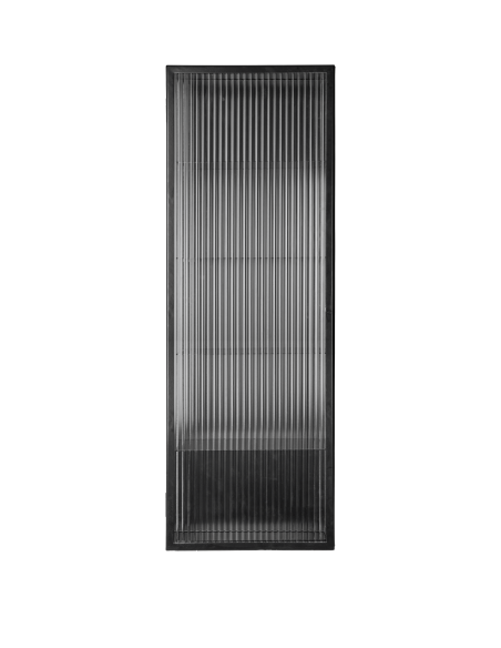 Aparador HAZE 35x100 cm, Cristal Estriado / Metal Negro - Ferm Living