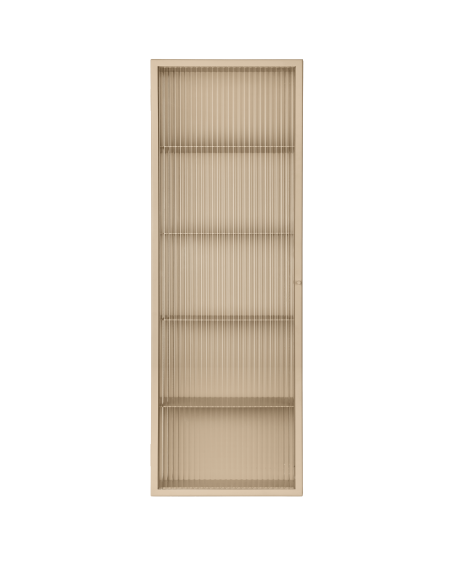 Aparador HAZE 35x100 cm, Cristal Estriado / Metal Beige - Ferm Living