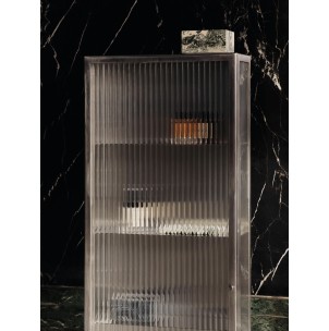 Aparador HAZE 35x100 cm, Cristal / Metal Gris - Ferm Living 1104272059 2