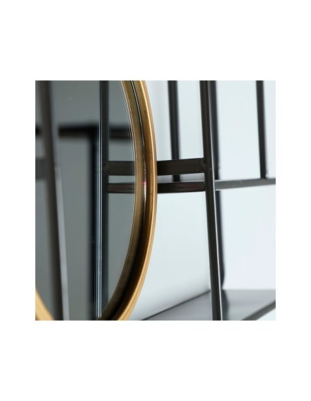 Espejo VARESE, Hierro / Gris, Oro - Kodu Home Design