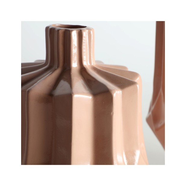 Jarrón AYAKA, Cerámica / Rosa Palo -...