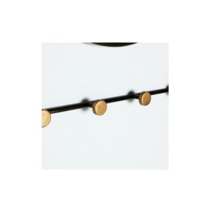 Espejo VISCHE, Hierro / Negro, Oro - Kodu Home Design 2
