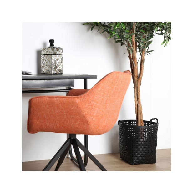 Set 2 Cestos KALESHE, Bambú / Negro -...