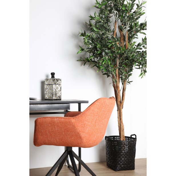 Set 2 Cestos KALESHE, Bambú / Negro -...