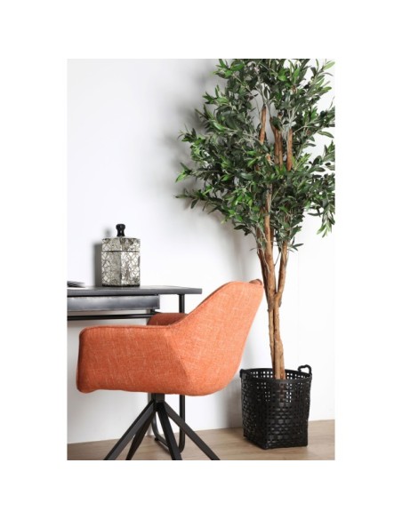 Set 2 Cestos KALESHE, Bambú / Negro - Kodu Home Design