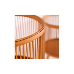 Set 3 Maceteros ARTEAGA, Bambú / Marrón - Kodu Home Design 2