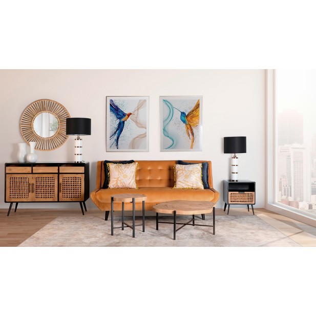 Espejo ARTEAGA, Bambú / Marrón - Kodu...