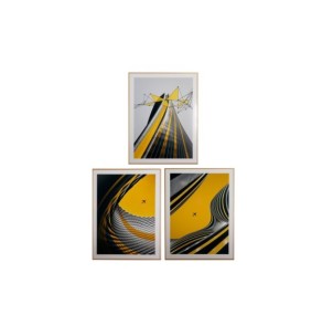 Set 3 Cuadros JANAH, Metacrilato / Multicolor - Kodu Home...