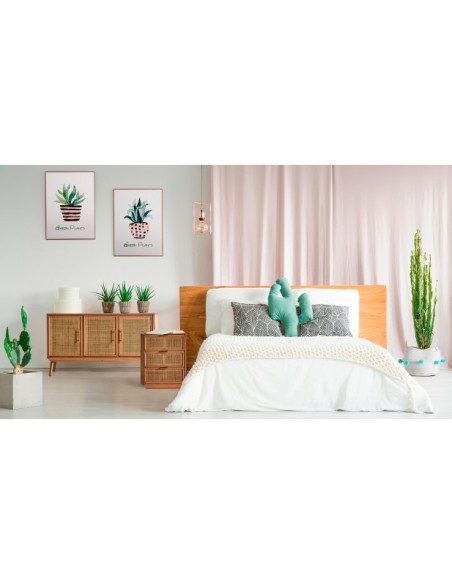 Set 3 Cuadros ELA, Metacrilato / Verde, Marrón Claro - Kodu Home Design