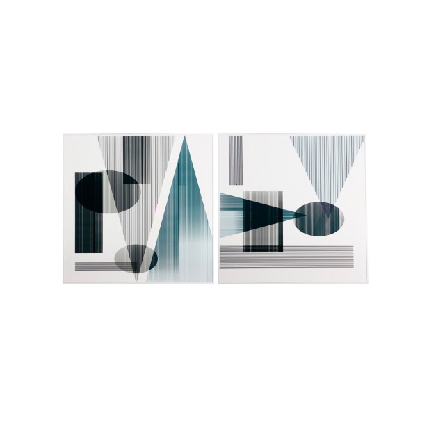 Set 2 Cuadros MELKA, DM / Blanco,...