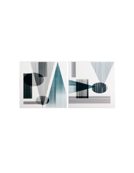 Set 2 Cuadros MELKA, DM / Blanco, Multicolor - Kodu Home Design