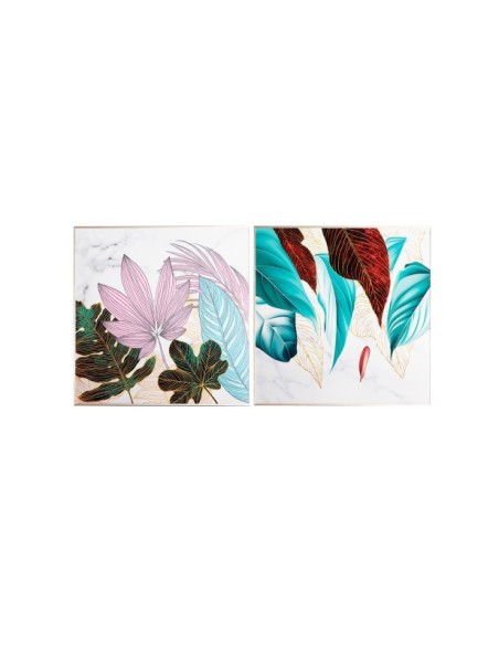 Set 2 Cuadros ZALI, DM / Marrón Claro, Multicolor - Kodu Home Design